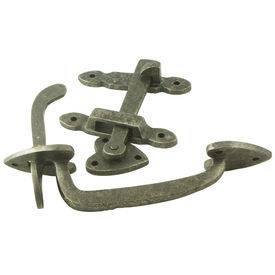 Antique gate latch in bronze or pewter